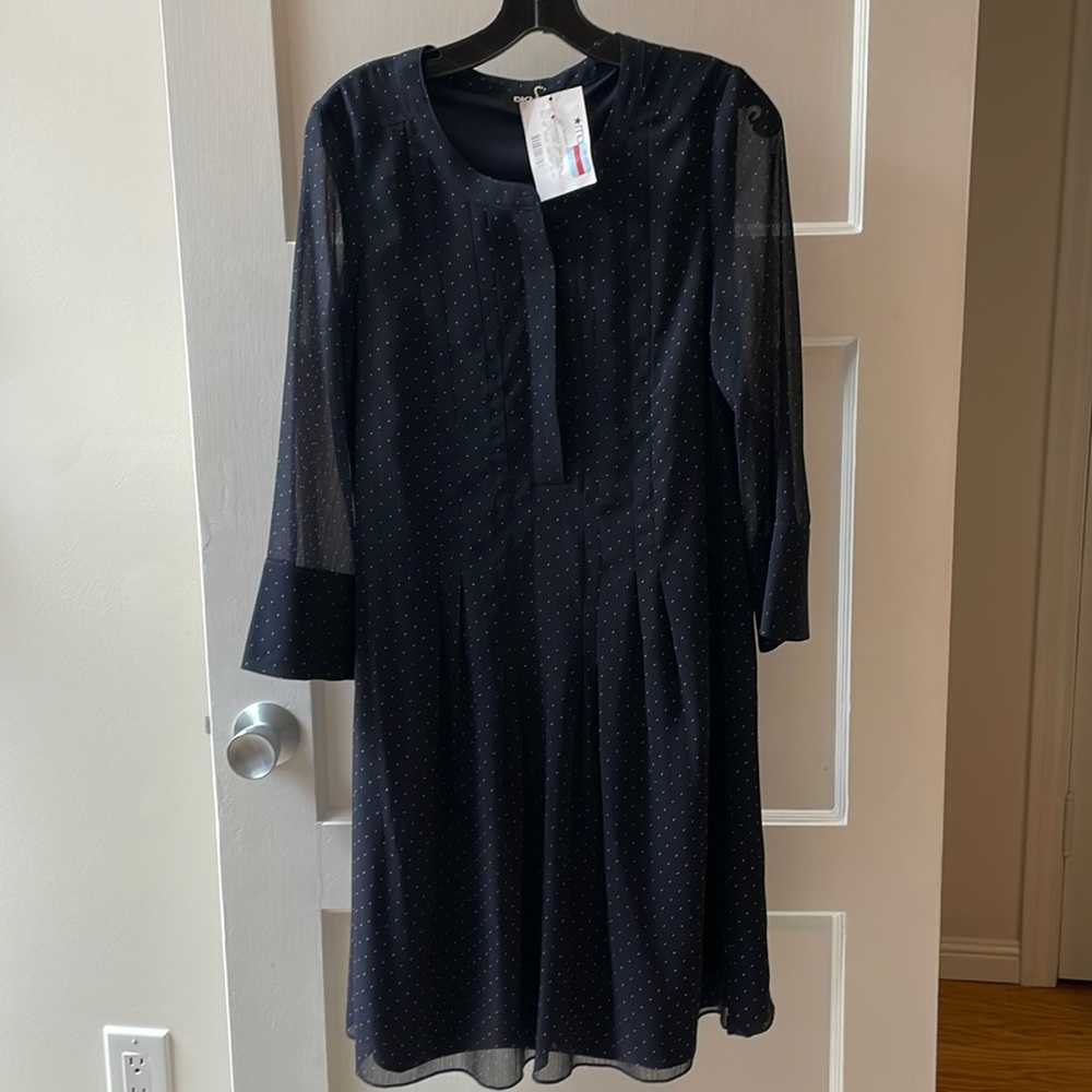 Polka-Dot Straight fit dress